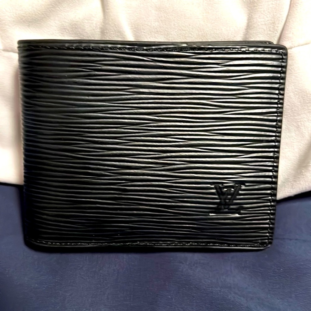 Black Textured Louis Vuitton Wallet